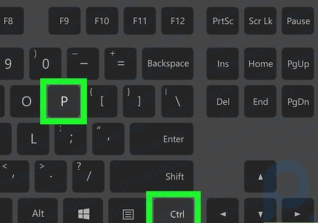 Step 3 Press Ctrl+P (Windows) or ⌘ Cmd+P (macOS).