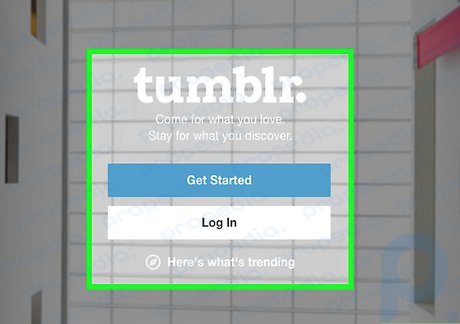 ステップ 1 Tumblr の Web サイトにアクセスします。