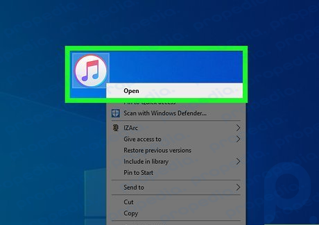 Étape 1 Ouvrez iTunes sur votre ordinateur.