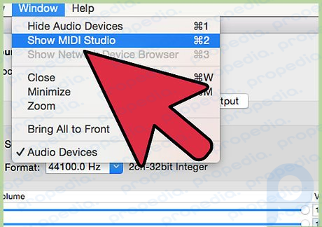 8-qadam Audio MIDI sozlamalarini oching.