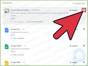 Como remover a área de trabalho remota do Chrome no Windows