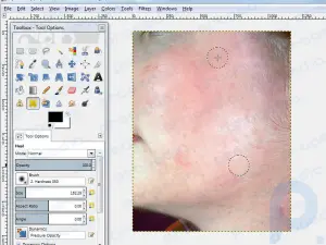 Cómo eliminar imperfecciones faciales en GIMP