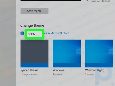 デスクトップの背景リストから背景を削除する方法 (Windows)