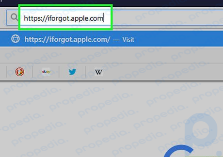 Paso 1: Vaya a iforgot.apple.com....