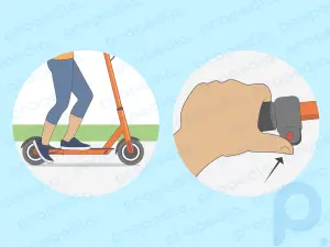 Como andar de scooter de duas rodas