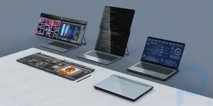 Compal, iki ekranlı, dönüştürülebilir bir dizüstü bilgisayarın alışılmadık konseptini gösterdi