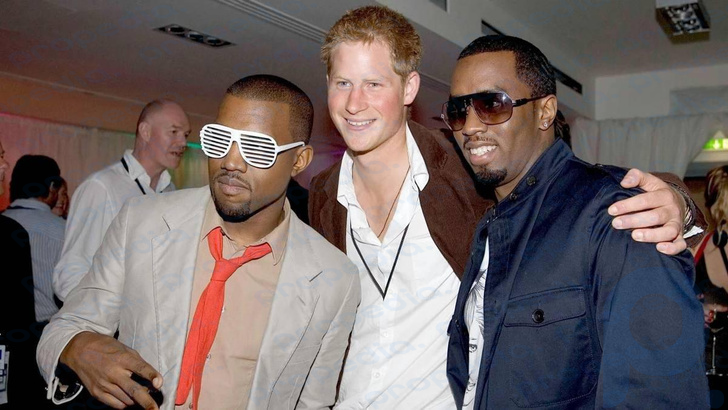 Kanye West, el príncipe Harry y P Diddy