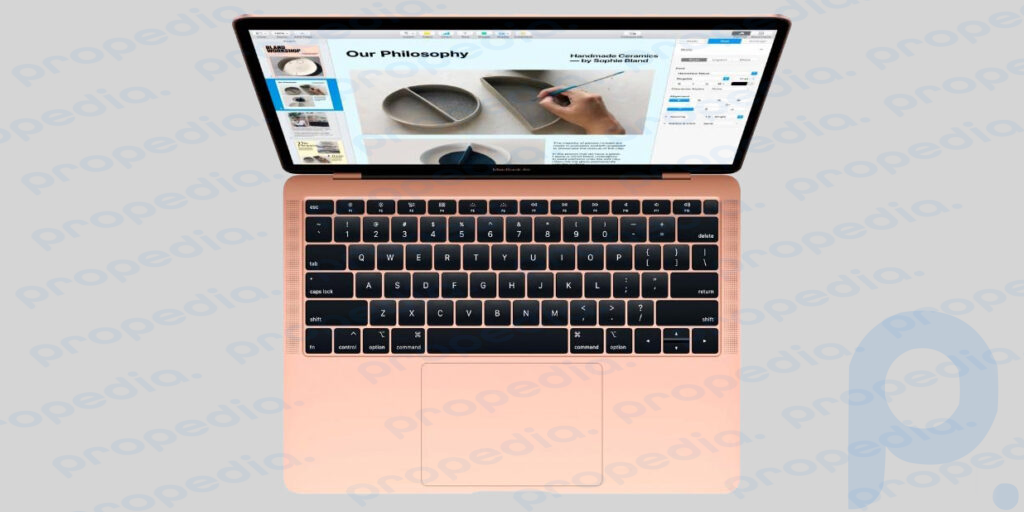 MacBook avec clavier papillon