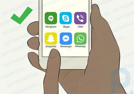 Étape 3 Utilisez une application mobile pour une option d'appel gratuite mais moins fiable.