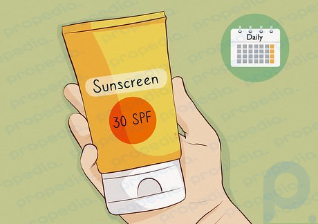 Paso 6 Aplique protector solar SPF 30 todos los días para proteger su piel.