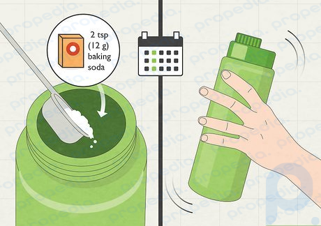 Step 2 Deep clean your water bottle once per week.