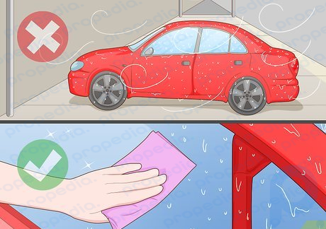 Schritt 5 Trocknen Sie Ihr Auto mit einem weichen Handtuch.
