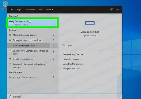 Paso 1. Abra Storage Sense en su PC.