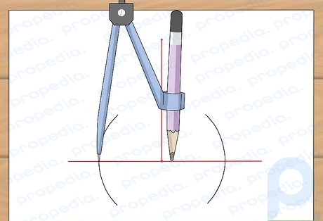 Step 2 Increase the width of the compass.