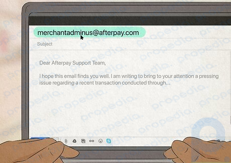 Step 3 If you’re a merchant, send an email to merchantadminus@afterpay.