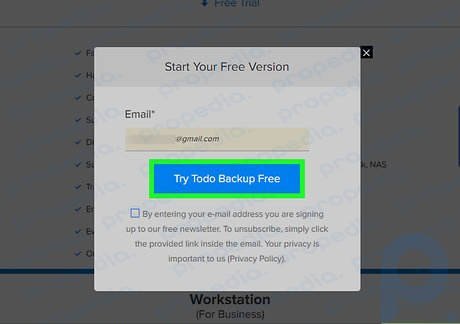 Paso 5: Haga clic en el enlace Descargar EaseUS Todo Backup gratuito.
