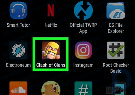 Step 1 Open Clash of Clans if you haven't already.