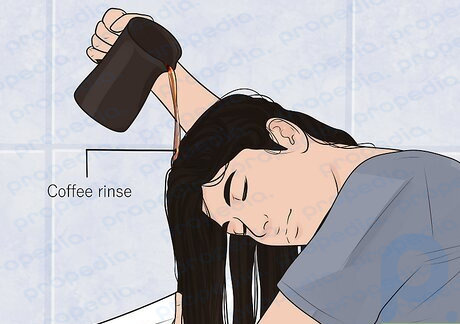 Step 2 Darken your hair with a coffee rinse.