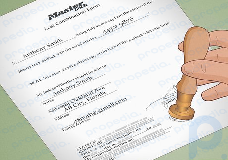 Step 2 Take your form to a notary public and ask to have the form notarized.