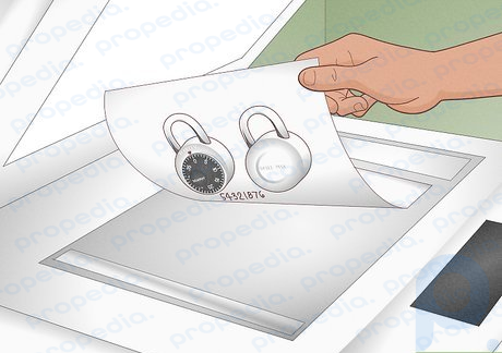 Step 3 Photocopy your lock's serial number onto a piece of paper.