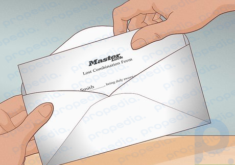 Step 4 Mail your notarized form and photocopy to Master Lock.