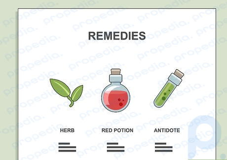 Step 3 Create remedies for each character if you want to lengthen the game.