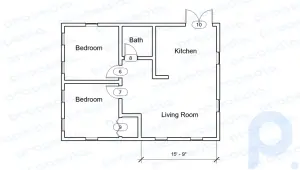 How to Create the Layout of a Two Bedroom, One Bath House in Revit