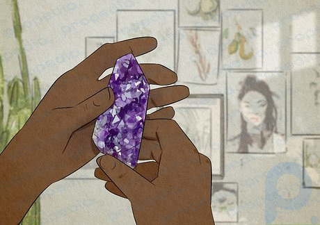 Promote calmness and courage with amethyst.