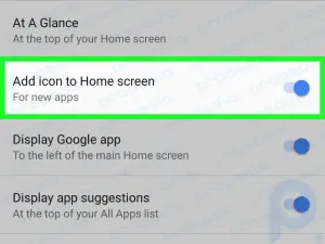 Set or Prevent New App Icons from Appearing on Your Android Home Screen