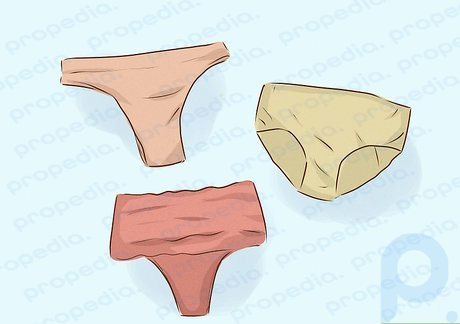 Step 1 Experiment with tight-fitting underwear or shapewear.