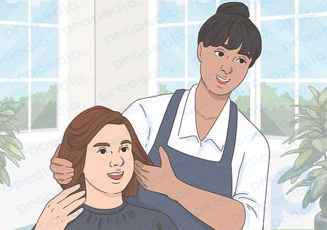 Step 5 Communicate with your stylist about how you normally wear your hair.