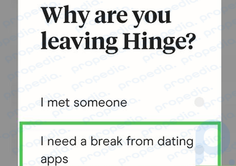 Step 5 Choose a reason for leaving.