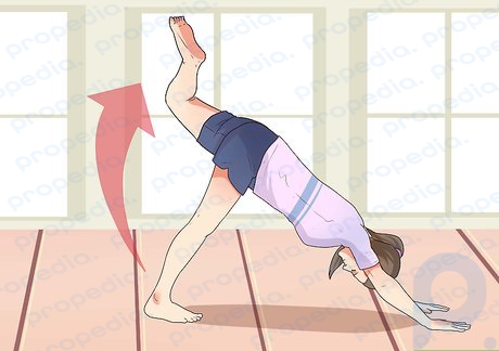 Step 5 Modify yoga poses to make them harder.