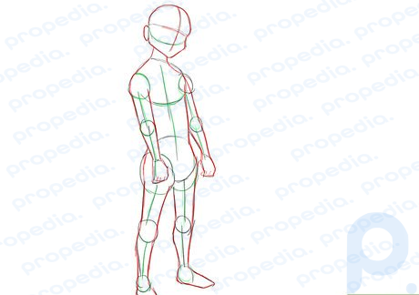 Step 2 Erase the unnecessary guides to refine the body and create a more solid outline.