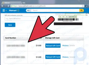 Cómo agregar una nueva tarjeta de regalo a su cuenta del sitio web de Walmart