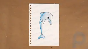 How to Easily Draw a Dolphin