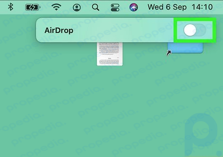 Paso 2: Haga clic en AirDrop.