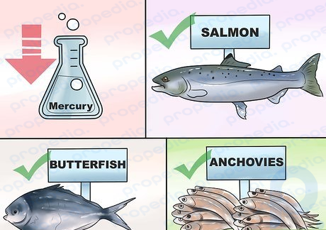 Paso 1 Concéntrese en las fuentes de pescado con los niveles más bajos de mercurio.