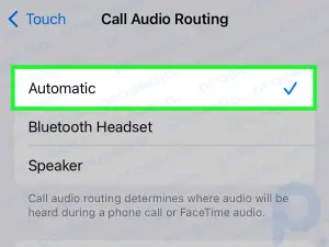 5 etapas para desligar o alto-falante automático para chamadas em um iPhone