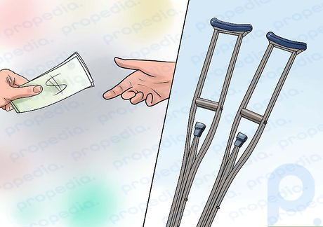 Step 1 Buy crutches without health insurance.