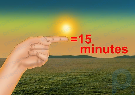 Etapa 6 Use apenas os dedos para medir no final do dia.