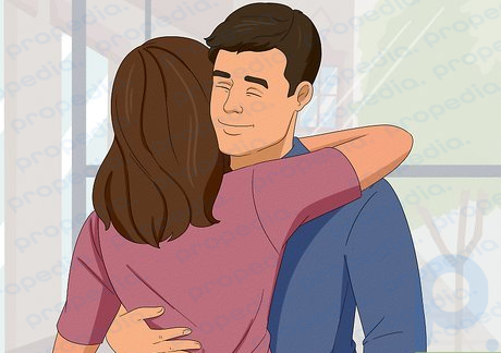Step 2 Read your date’s cues about whether they want a goodbye kiss or not.