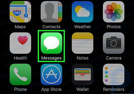 Step 1 Open your iPhone's Messages app.