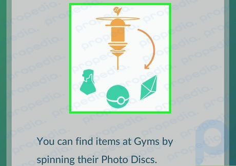 Step 1 Spinning PokéStops and Gyms.
