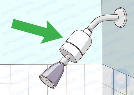 Step 1 Put a hard water filter on your showerhead.