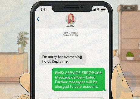 A fake error message will make them think your number is no longer in service.