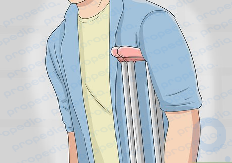 Step 1 Situate the 2 crutches under one arm.