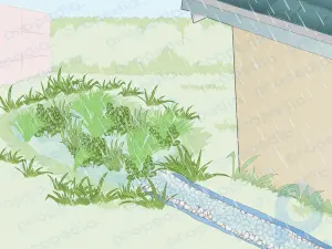 Как справиться со стоком с крыши без водосточных желобов