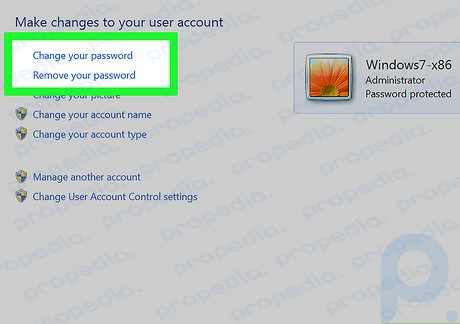 Step 15 Change the password on a local account.