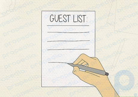 Étape 1 : dressez une liste d'invités.